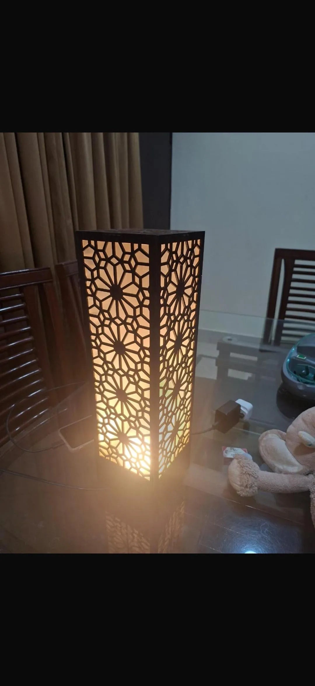 Large Wooden Side Table Lamp For Bedroom I Lamp I Lamp For Room I Lamp Light