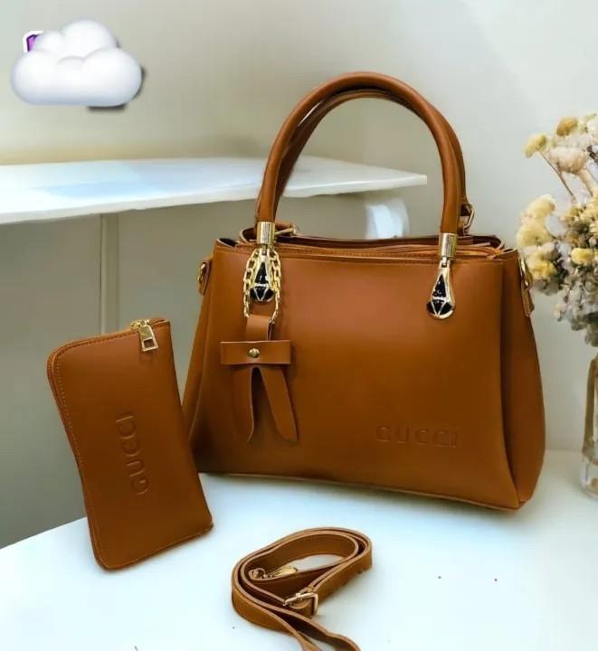 Women's Leather Plain Hand Bag