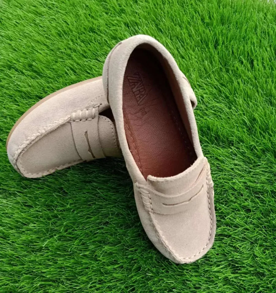 Branded Suede Leather Loafers For Kids & Teenagers