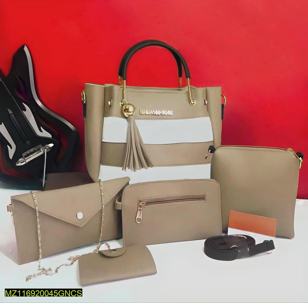 Girl's PU Leather Plain Shoulder Bag