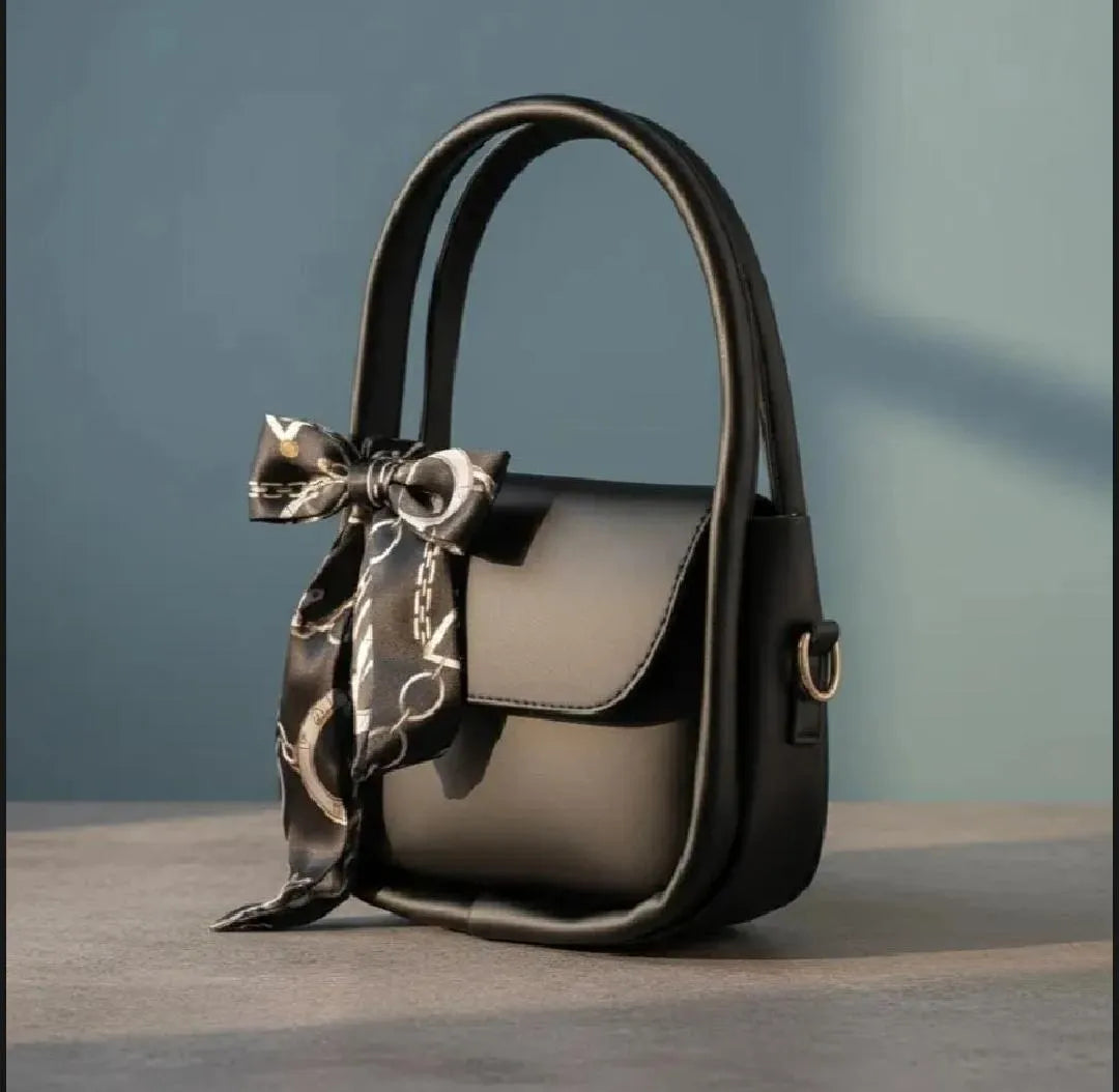 Girl's PU Leather Plain Hand Bag