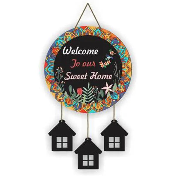 Welcome to Our Sweet Home Wall Hanging –Decorative Hanging House Charms
