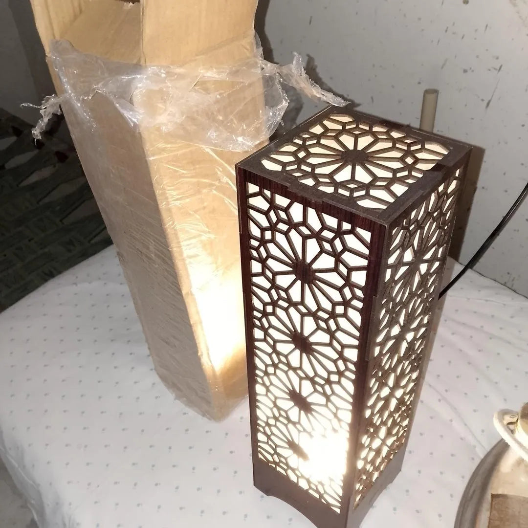 Large Wooden Side Table Lamp For Bedroom I Lamp I Lamp For Room I Lamp Light