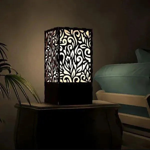 Wooden Side Table Lamp For Bedroom I Lamp I Lamp For Room I Lamp Light