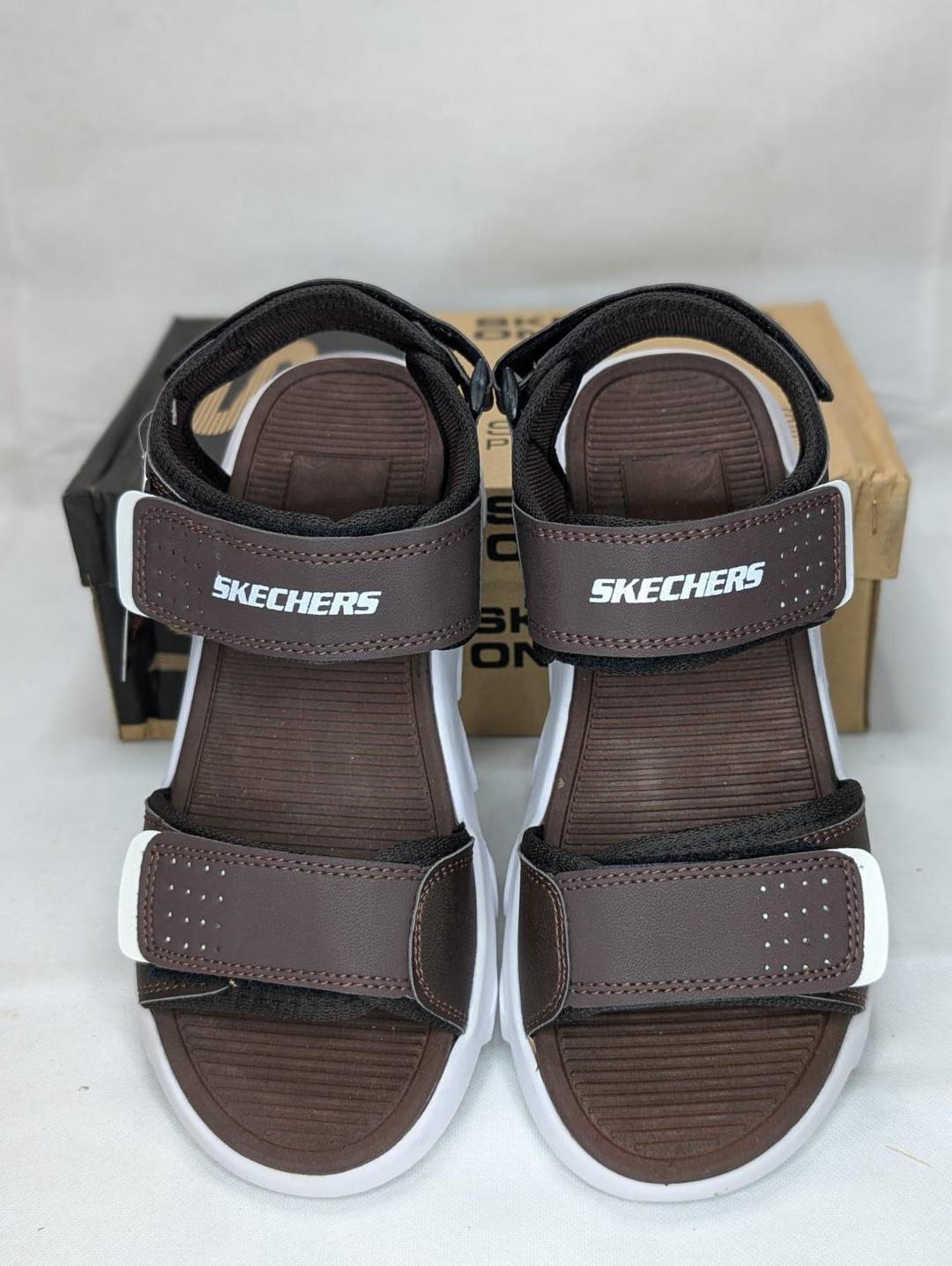Men's Rexine Semi-Formal Sandals SNG1-Brown