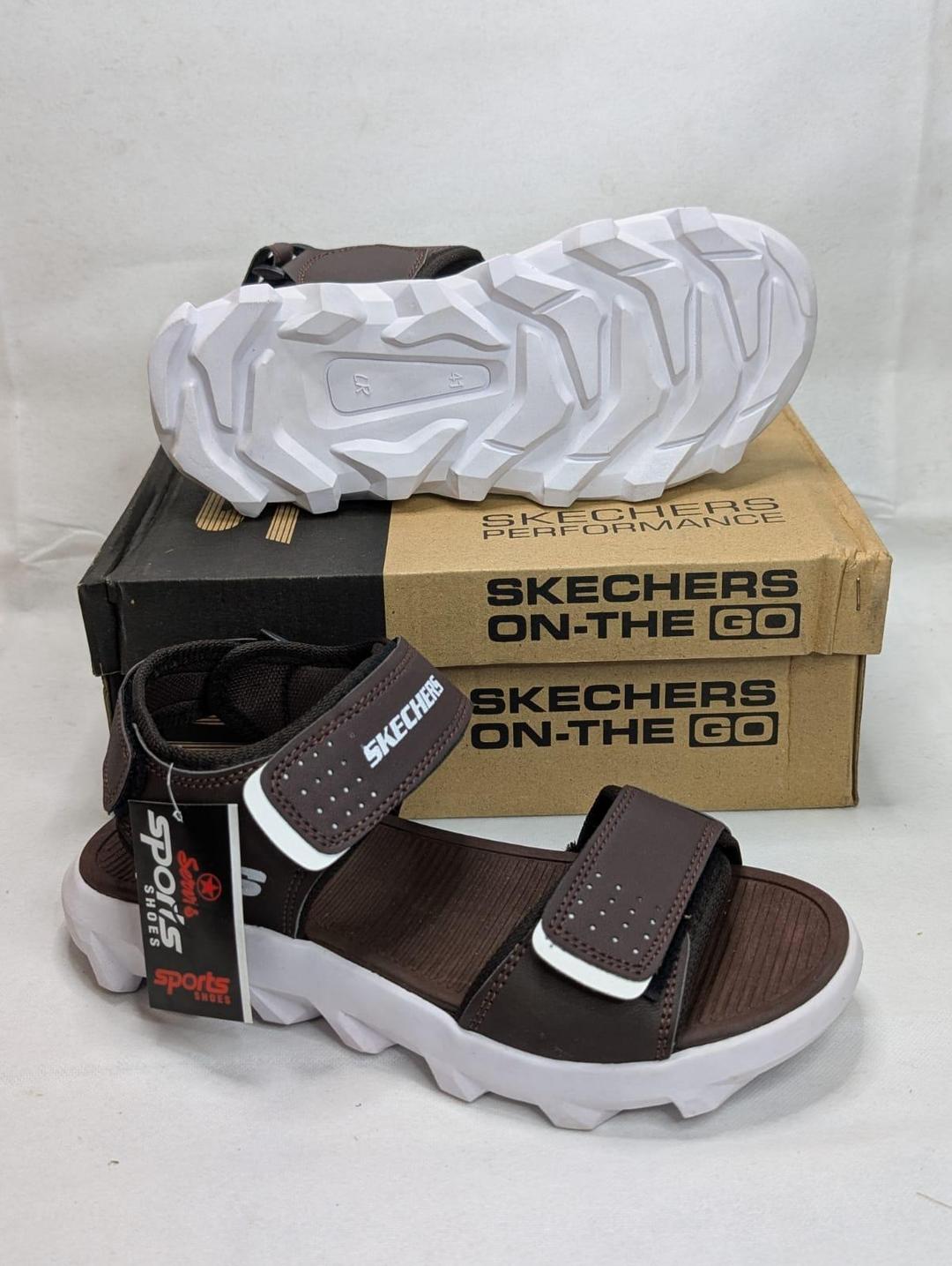 Men's Rexine Semi-Formal Sandals SNG1-Brown