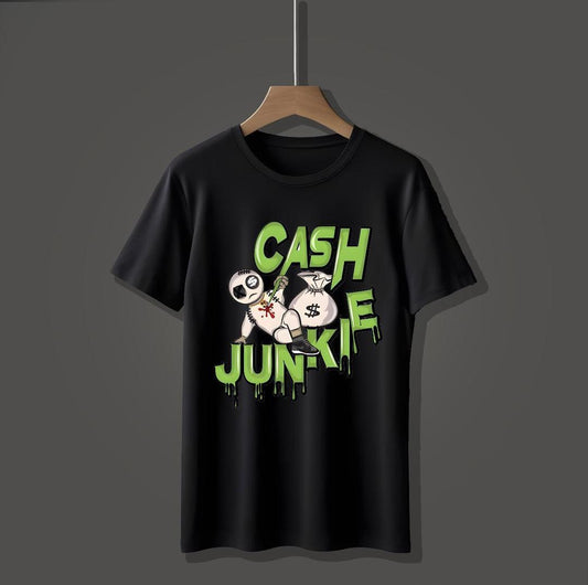 Men's Graphic Sublimation Round Neck Jersey T-Shirt - 1 Pc in Black