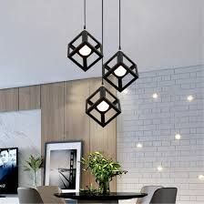 3in1 & 2in1 Base Square Shape Hanging Lamp – Modern Ceiling Lamp, Pendant Light